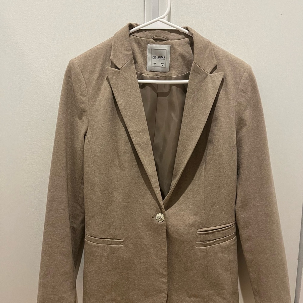 Pull&Bear Beige Jacket casual women’s size L